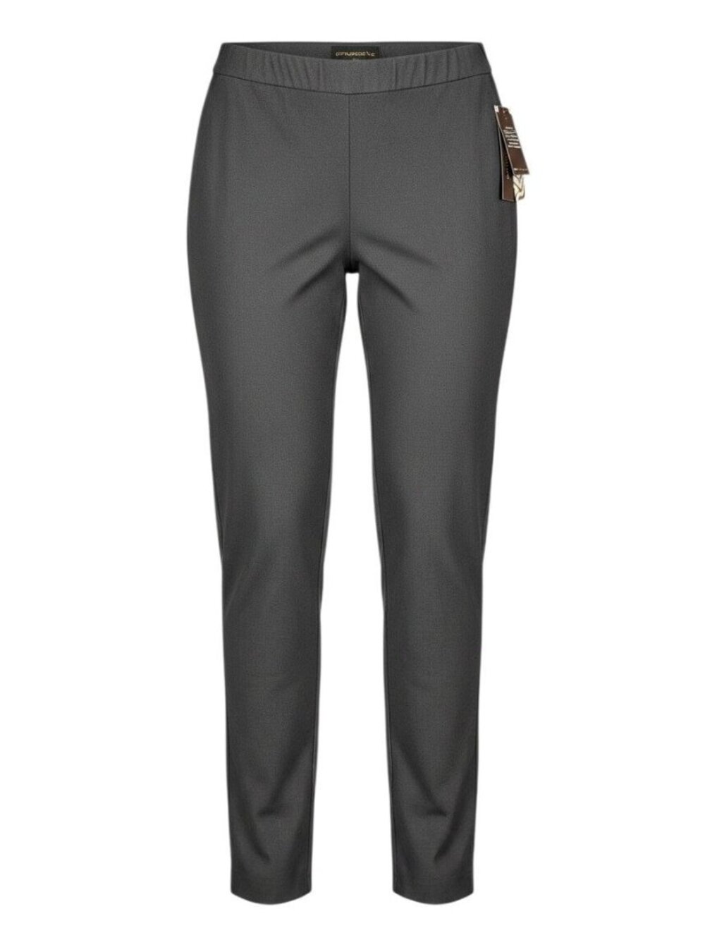 Dana Buchman Women's Gray Straight Leg Elastic Waist Pants Size M NWT
